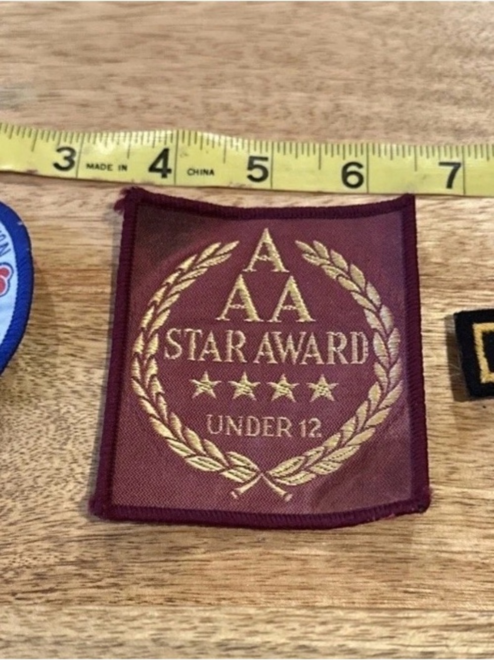 Lot of 3 Vintage English youth sports patches